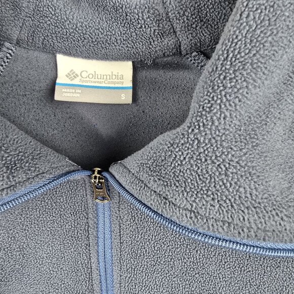 Columbia Womens Half-Zip Fleece Pullover Navy Blue Size S - Picture 3 of 6